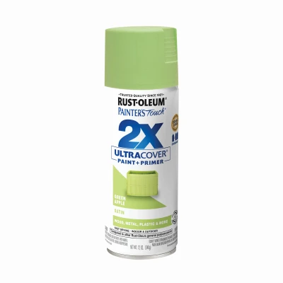 Painter's Touch 2x Ultra Cover 12 Oz. Satin Green Apple Spray Paint
