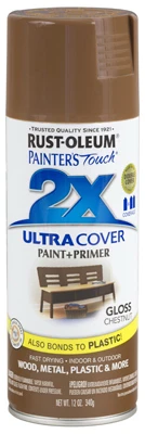 Painter's Touch 2X Spray Paint, Gloss Chestnut, 12-oz.