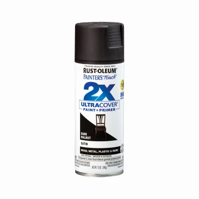 Painter's Touch 2x Ultra Cover 12 Oz. Satin Spray Paint, Dark Walnut