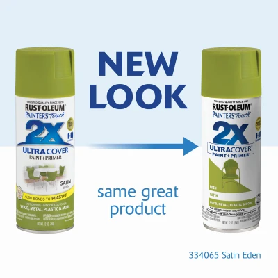 Painter's Touch 2x Ultra Cover 12 Oz. Satin Paint + Primer Spray Paint, Eden