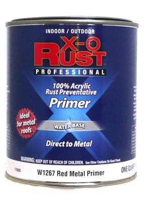 Water-Based Red Metal Primer, 1 Quart