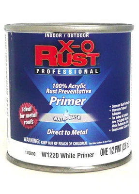 Water-Based White Metal Primer, 0.5 Pint