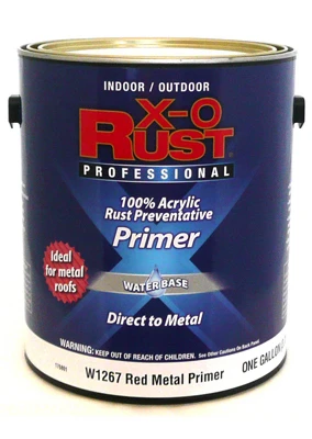 One Gallon Red Metal Anti-Rust Primer for Interior and Exterior Use