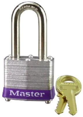 1-1/2 In. Keyed Laminated Padlock, 1.5-In. Long Shackle