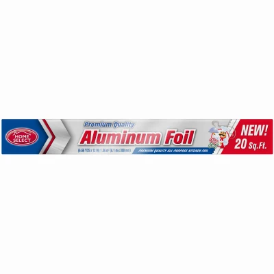 Heavy-Duty Aluminum Foil, 12 Inch by 20 Feet Roll