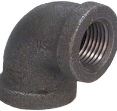 90-Degree Black Pipe Elbow, 1/4 In.