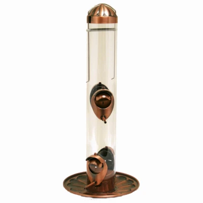 Wild Bird Feeder System, Antique Copper, 1.8 Lb. Capacity