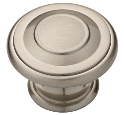 Harmon Cabinet Knob, Satin Nickel, 1-3/8-In., 10-Pk.