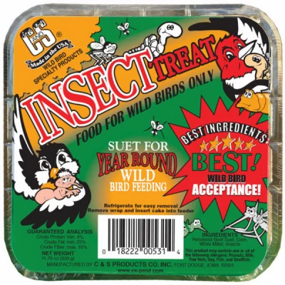 Meal Worms and Nuts Suet, 11 oz.