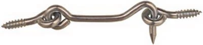 Hook & Eye, Zinc-Plated Steel, 2-1/2 In., 2-Pk.