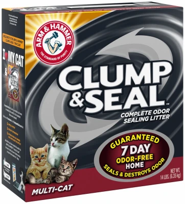 ARM & HAMMER Cat Litter, Multi-Cat Clump & Seal, 14-Lbs.