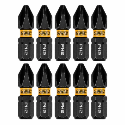 Impact-Ready #2 Phillips Bit Tip, 1 In., 10-Pk.