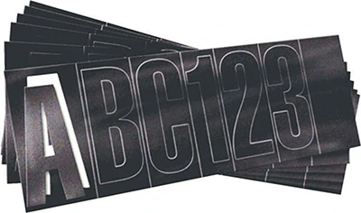 Waterproof Black Letter Kit, 3 Inch Size