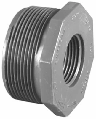 Schedule 80 PVC Reducer Bushing, 3/4 x 1/2 In. MPT