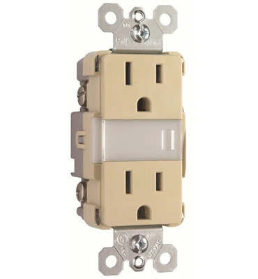 Pass & Seymour LED Night Light, Auto-On, Ivory, 15-Amp