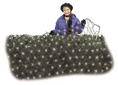 Christmas Led Net Light Set, Micro, Warm White, 4' X 6', 70 Lights