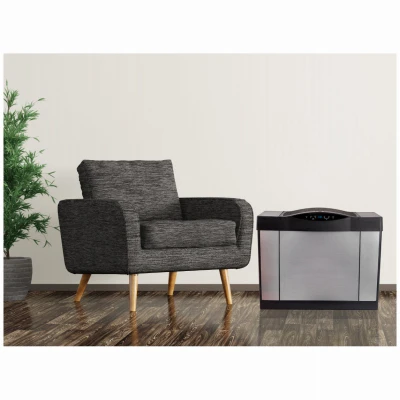 Whole House Console Evaporative Humidifier Brushed Nickel 3600 Square Feet Coverage 5.7 Gallons Capacity