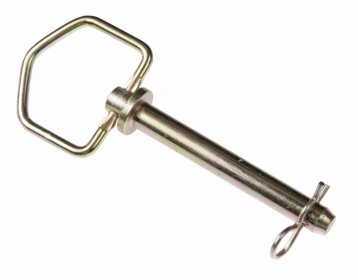 High-carbon Steel Hitch Pin, 7/8 X 4-1/4-inch, Zinc Plated With Clip