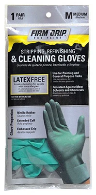 Gloves for Stripping, Refinishing & Cleaning, Nitrile Rubber, Medium