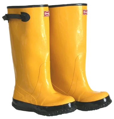 Waterproof Over-The-Shoe Knee Boots, Yellow, 17 In., Size 10