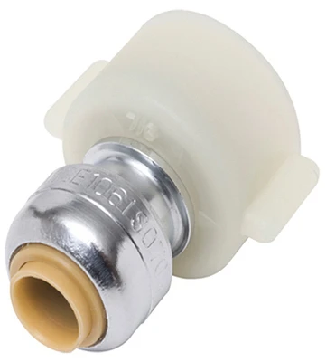 Thread Faucet Connector, 1/4 x 1/2 Female x 14 In.