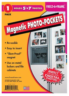 Freez-A-Frame Magnetic Photo Holder for 4 by 6 Inch Photos
