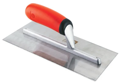 Carpet Square Notch Trowel, 1/16 x 1/16 x 1/16 In.