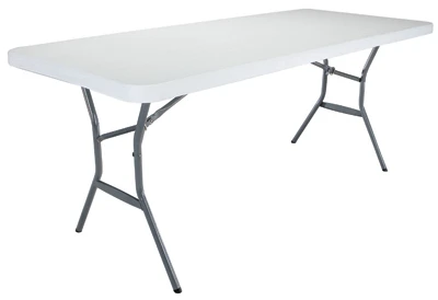 Folding Table, Poly Top, Steel Frame, 30 x 72-In.