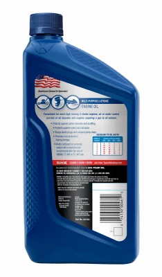 Two-Cycle Engine Motor Oil, One Quart Bottle