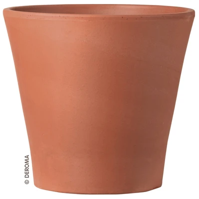 Cono Clay Planter, Terra Cotta, 10-inch, Uv Resistant, Made In Italy