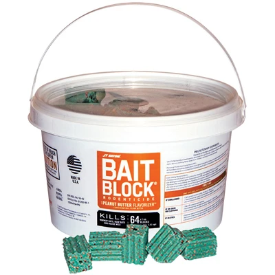 Rat & Mice Bait Blocks, Peanut Butter, 4 Lbs.