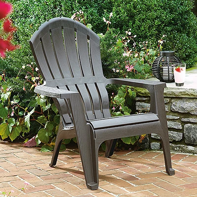 RealComfort Adirondack Chair, Ergonomic, Earth Brown