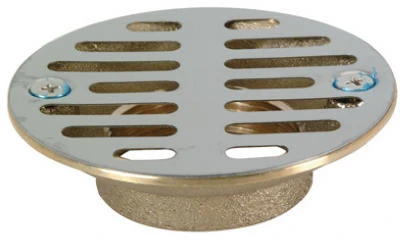 1-1/2-inch Shower Drain With Stainless Steel Grid And Female Pipe Thread Outlet