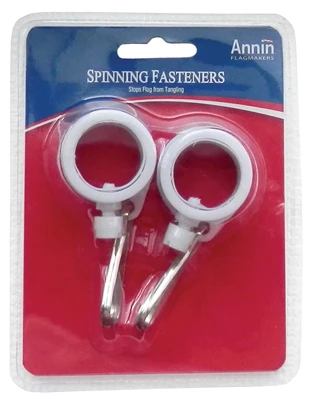 Flag Fastener, Spinning, 1-In., 2-Pk.