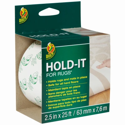 Hold-It Rug Tape, 2.5 In. x 25 Ft.