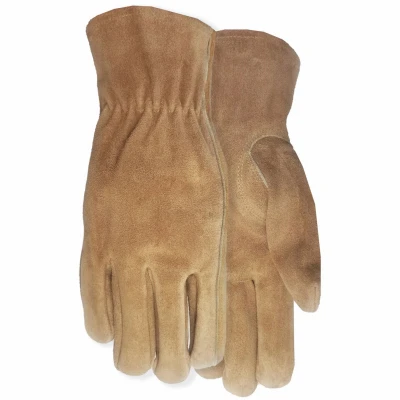 Women's Work Gloves, Suede, Gunn Cut, M