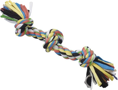 15-Inch 3-Knot Durable Rope Dog Toy for Chewing and Tugging