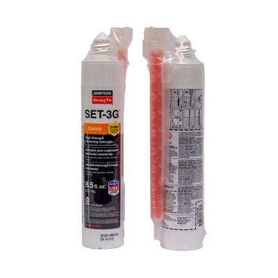 SET-3G High-Strength Epoxy Tie Adhesive with Nozzle and Extension, 8.5 Ounce