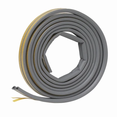 Gray Epdm Rubber Foam Weather Seal For Doors And Windows 17 Ft. L X 0.25 In.