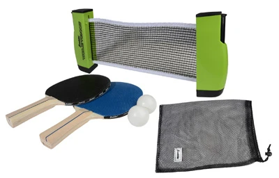 Portable Table Tennis Set with Net, Paddles, and Balls for Indoor and Outdoor Play