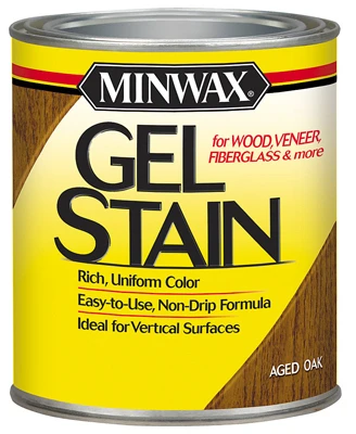 Gel Wood Stain Finish, Aged Oak, 1/2 Pt.