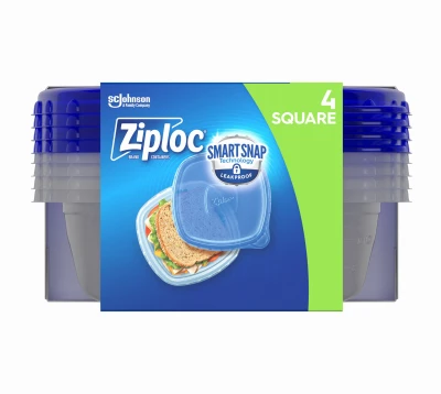 Food Storage Container, 3-Cup Square, 4-Ct.