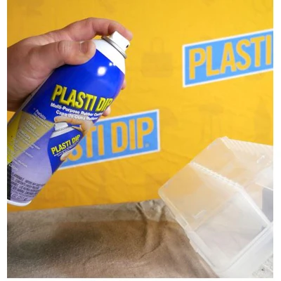 Multi Purpose Rubber Coating Spray, Red Color, 11 Ounce Aerosol Can