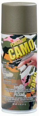 Multi Purpose Rubber Coating Spray, Camo Green, 11 oz.