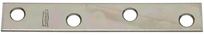 4-Pk., 4 x 5/8 In. Zinc Mending Plate