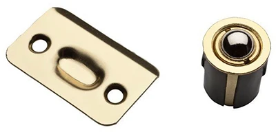 Cabinet Catch, Drive In Ball, Polished Brass