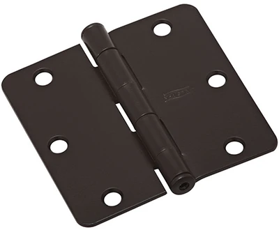 Door Hinge, Interior, Oil-Rubbed Bronze, 3-1/2 In., 3-Pk.