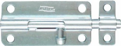 Door Barrel Bolt, Zinc, 4 In.