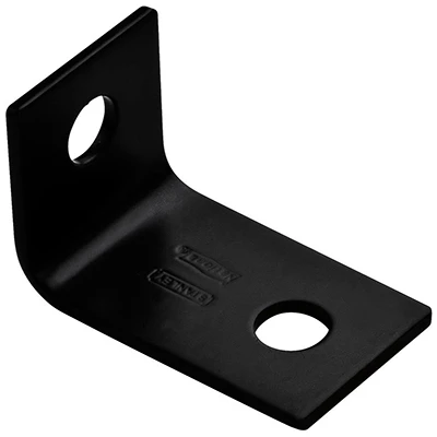 Corner Brace, Black Steel, 2-1/2 In.