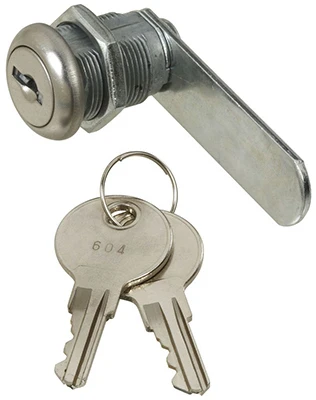 Door & Drawer Lock, Keyed Alike, Chrome, 1/2 In.